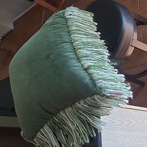 *Fringed Decorative Throw Pillow